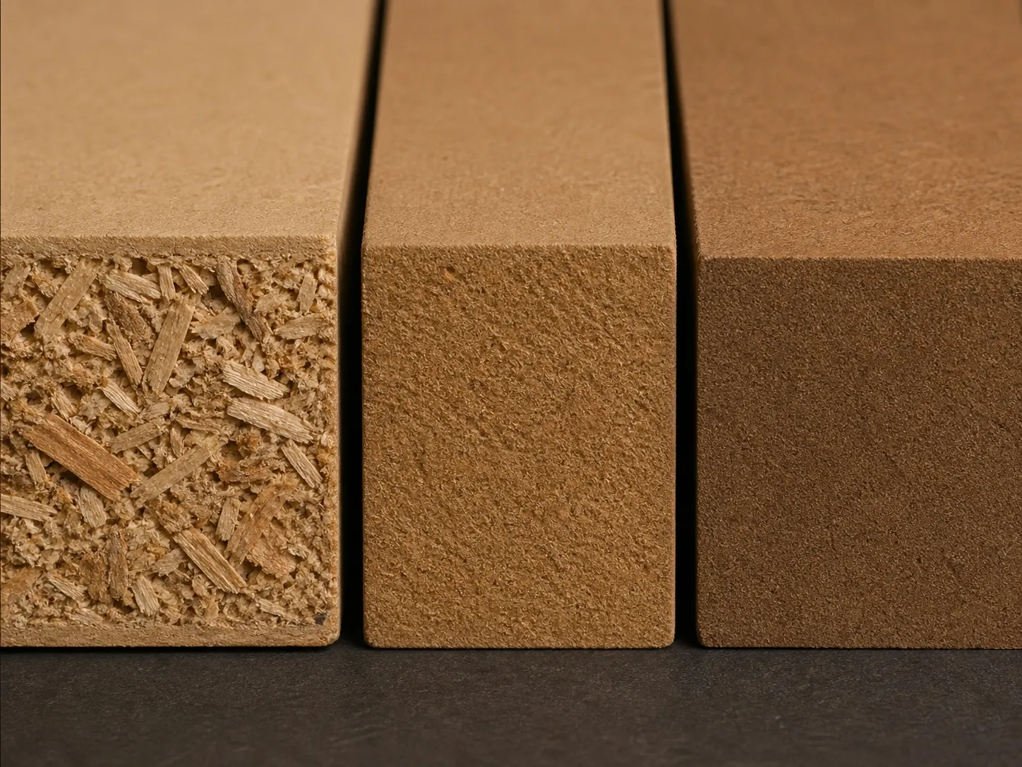 Where MDF fits: between particleboard and HDF